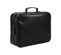Bortivier Borsa Portadocumenti Ignifuga con Serratura Home Office Travel Cassetta di Sicurezza Ignifuga e Impermeabile Archiviazione File con Maniglia Portatile