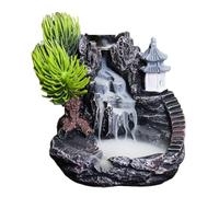 Bortivier Bruciatore di Incenso con Riflusso A Cascata Che Scorre in Alta Montagna, Decorazione per Bruciatore di Incenso, Diffusore di Fragranze per la Casa,A
