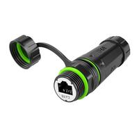 Bortivier Connettore Impermeabile RJ45 per Esterno, Giunto RJ45 Cat6, Presa Femmina CAT6A A Pannello