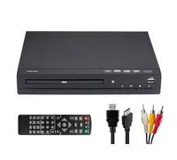 Bortivier Dvd Player M238 HD 1080p Disc Player con, Supporto per Lettore Dvd Home USB MP3 MP4 per Proiettori TV Plug UE