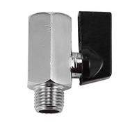 Bortivier Filettature Valvola A Sfera in Cromato da 1/4 Pollici A Manicotto Flessibile da A Femmina