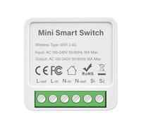 Bortivier Mini Smart Switch 16A Modulo Relè WiFi Interruttore Intelligente Interruttore Luce Wireless Controllo Vocale per Automazione Domestica Intelligente