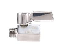 Bortivier Mini Valvola A Sfera in Acciaio Inossidabile 304 da 1/4 di Pollice, Filettatura NPT Femmina X NPT, Valvola di Intercettazione