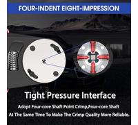 Bortivier Per Crimpatrice A Cilindro Chiuso Deutsch, Contatti A Cilindro Pieno e Contatti con Connettore Circolare Strumento di Crimpatura (AWG 14-20) A 4 Vie