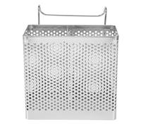 Bortivier Porta Bacchette in Acciaio Inossidabile Portaposate Appese Cestello per Asciugare Scolapiatti con Ganci Utensile da Cucina (A)