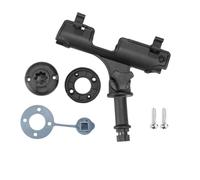 Bortivier Portacanna da Pesca per Kayak Kit di Montaggio Universale Regolazione A 360 Gradi Portacanna Powerlock per Barca da Pesca A Pesca D'Immersione in Canoa Nero