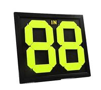 Bortivier Scheda di Sostituzione per Il Calcio di Calcio Scheda di Sostituzione per Il Calcio Nera per la Pratica della Competizione Scheda di Sostituzione A 2 Cifre con Display Fronte-Retro