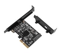 Bortivier Scheda USB PCIE Tipo C PCI-Express 4X Un USB 3.2 Gen 2X2 (20 Gbps) Chipset ASM3242 per 8/10/Linux