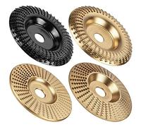 Bortivier Set di Dischi per Intaglio Legno per Smerigliatrice Angolare 4 Pezzi, Disco per Intaglio del Legno per Accessori per Smerigliatrice Angolare, Strumenti per Modellare il Legno