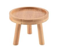 Bortivier Supporto per Piante nel Legno Supporto per Vaso di Fiori Sgabello Sgabello Alto Balcone Ripiano per Fiori Rotondo Succulento per Interni Ed Esterni