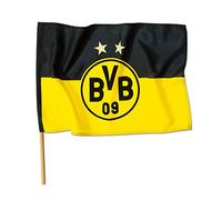 Borussia Dortmund, Bandiera a canne, nero-giallo, 90x60cm