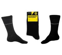 Borussia Dortmund Business Socken 4er Set Schwarz|Grau Strumpf BVB 09 Calzini, Multicolore, 39-42 Unisex-Adulto