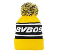Borussia Dortmund BVB - Berretto con Pompon per Bambini, Colore: Giallo/Nero