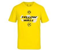 Borussia Dortmund BVB T-Shirt UEFA inale Damen Gelb, Giallo, M Donna