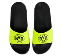 Borussia Dortmund - Ciabatte da Bagno Unisex per Adulti, BVB Neon, Nero, 35/36 EU