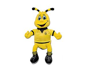 Borussia Dortmund, Figura di peluche EMMA con ventosa, nero-giallo, 20cm