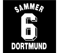 Borussia Dortmund Nome Set 96-97 Distanza Qualsiasi Nome/Numero Calcio Maglia M
