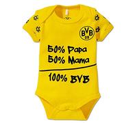 Borussia Dortmund Pagliaccetti 100% Bvb, Industrial Unisex Bimbi 0 24, Nero-giallo, 74 80