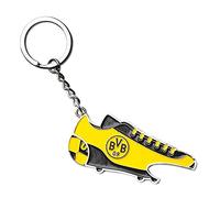 Borussia Dortmund, Portachiavi con chip per la spesa e apriscatole, nero-giallo,