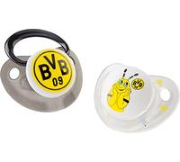 Borussia Dortmund Set ciuccio NUK 0-6 m, 10.175.247, multicolore, 2 pezzi (confezione da 1)