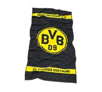 Borussia Dortmund Telo Doccia con Logo, Cotone, Nero, Taglia Unica