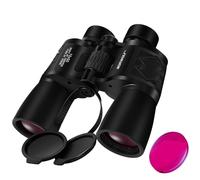 BORWOLF 10X50 ED 26MM Ocular Grande Binocolo Zoom Professionale per Birdwatching e Caccia, Turismo, Arrampicata, Concerti