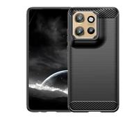 BORYA Cover per Motorola Edge 50 Neo, Silicone Ultra Sottile Antiurto Morbida TPU Bumper Custodia, Elegante Lusso Leggero Anticaduta Semplice Tinta Unita Case, Nero