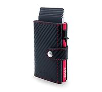 BORZ Prime Maxus 2 Limited Seem, Portafoglio Sottile Limitato senza scomparto per monete, Chip NFC con Carta di Visita Digitale, Custodia per Carte RFID per Uomo e Donna, per Carte & Banconote