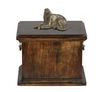 Borzoi tipo 2 - urna di legno con l'immagine di un cane Art Dog IT