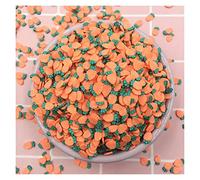 BOSAIYA QR 100g 7mm 3D Carota Shap Polymer Hot Clay Clay Sprinkles Crafts for Fai da Te Slice Nail Art Decorazioni for Telefono Scrapbooking Accessori .T1127 (Color : Carrot)