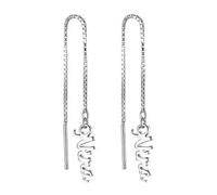 Bosajewel - Orecchini pendenti con nome personalizzato, per donne e ragazze, con qualsiasi nome, idea regalo e S925 sterlina S925, colore: Oro