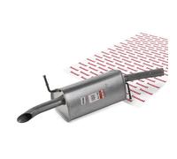 BOSAL 190-179 Marmitta adatto per PEUGEOT 207 (WA, WC) 208 I Hatchback (CA, CC)