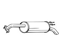 BOSAL Silenziatore Adatto Per KIA Rio II 169-041