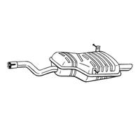BOSAL Silenziatore Compatibile Per BMW 3 Serie 247-515