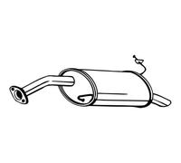 BOSAL Silenziatore Compatibile Per Hyundai Getz 165-287