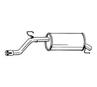 BOSAL Silenziatore Compatibile Per Opel Corsa D 185-233