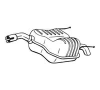 BOSAL Silenziatore Compatibile Per Opel Vectra C 185-007