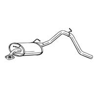 BOSAL Silenziatore Compatibile Per Suzuki Wagon R+ 219-553