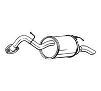 BOSAL Silenziatore Compatibile Per Toyota Yaris 228-001