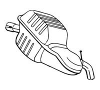 BOSAL Silenziatore Compatibile Per Volvo S80 I 235-001