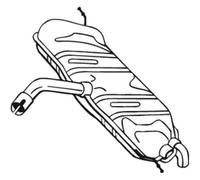 BOSAL Silenziatore Compatibile Per VW Touran 233-581