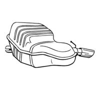 BOSAL Silenziatore Finale Compatibile Per Volvo S60 I 235-149