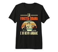 Boscaiolo La Foresta Chiama E Io Devo Andare Taglialegna Maglietta Premium