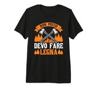 Boscaiolo Taglialegna Motosega Axe Il Mio Legno Chiama Maglietta Premium