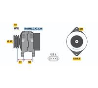 BOSCH 0 124 120 001 Alternatore