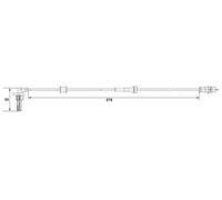 Sensore, velocità ruota BOSCH 0 265 007 533 destra