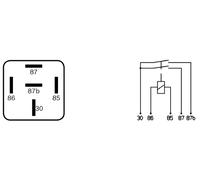 BOSCH 0 332 015 008 Relè, Corrente di lavoro per MAN,MERCEDES-BENZ