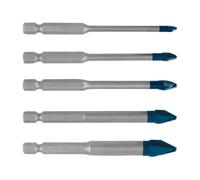 Bosch 0.6cm Attacco Esagonale Rigido Ceramica Set Punte Trapano 5 Pezzi 4 A 10mm