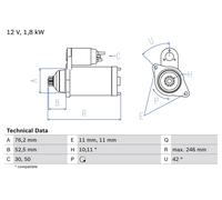 BOSCH 986016980 Bosch Mot.Alt. Rev.