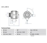 BOSCH 0 986 047 270 Alternatore
